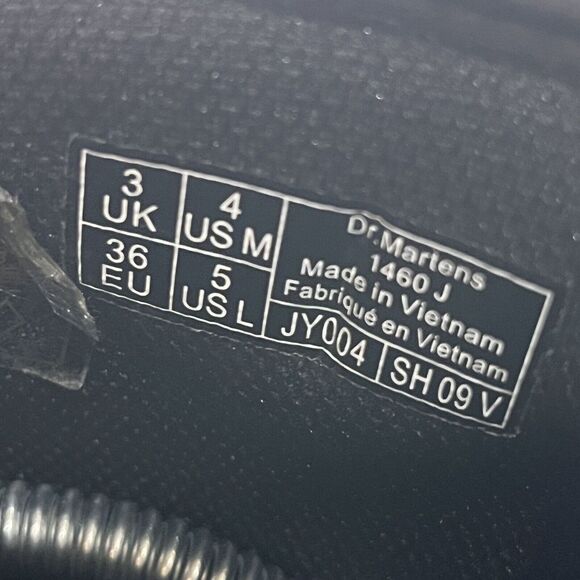 Dr. Martens Women's Zavala White Leather Lace Up Ankle Combat Boots Size 5 - Picture 5 of 9